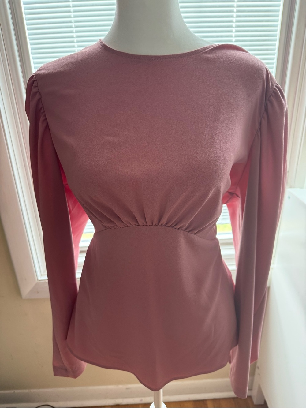 Express Mauve Pink Long Sleeve Blouse